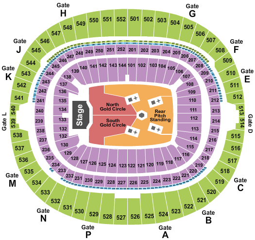 Wembley Stadium Dua Lipa Seating Chart