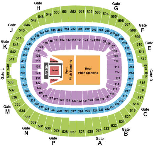 Wembley Stadium Harry Styles Seating Chart