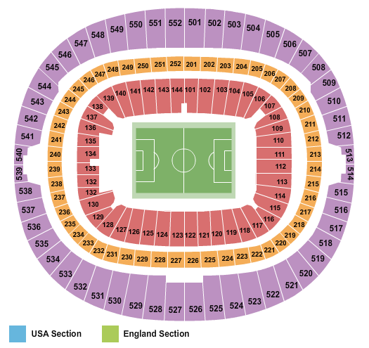 Wembley Stadium Soccer 2 Seating Chart