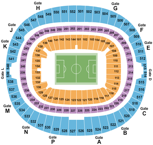 Wembley Stadium Soccer Seating Chart