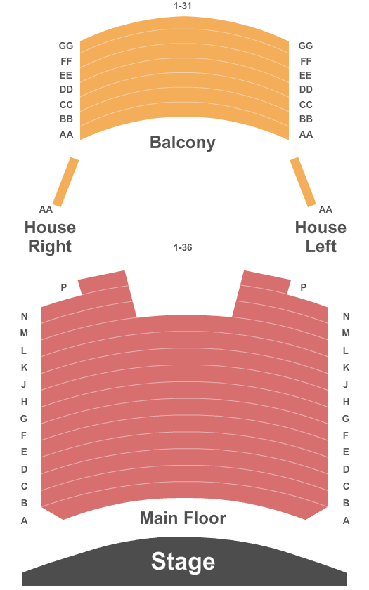 Wentz Concert Hall End Stage Seating Chart
