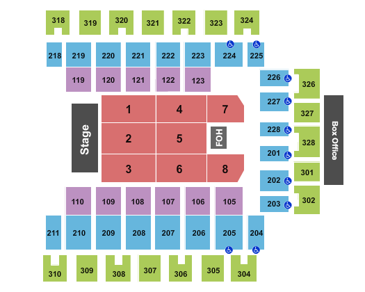 Wesbanco Arena Endstage 2 Seating Chart
