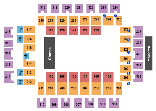 Wesbanco Arena PBR Seating Chart