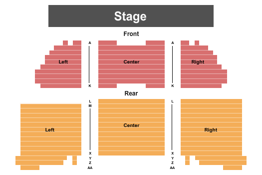 West Boca Performing Arts Theater End Stage Seating Chart