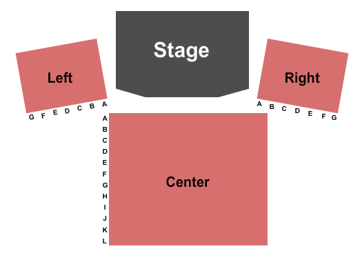 West Campus Mainstage Theatre Seating Map