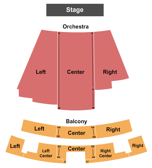 West Genesee High School Auditorium End Stage Seating Chart