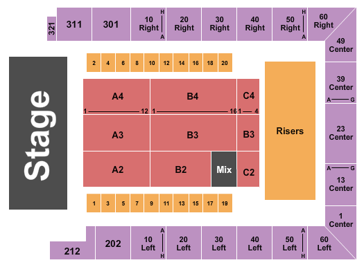Flames Central Seating Chart