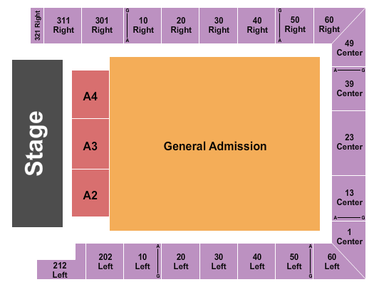 Westchester County Center Endstage GA Floor 2 Seating Chart
