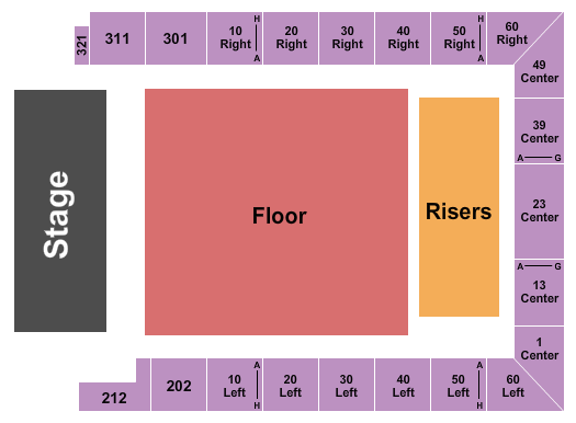Westchester County Center Endstage GA Floor Seating Chart