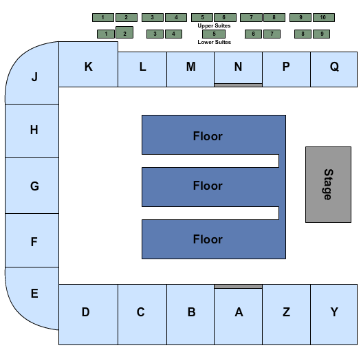 Western Financial Place End Stage Seating Chart