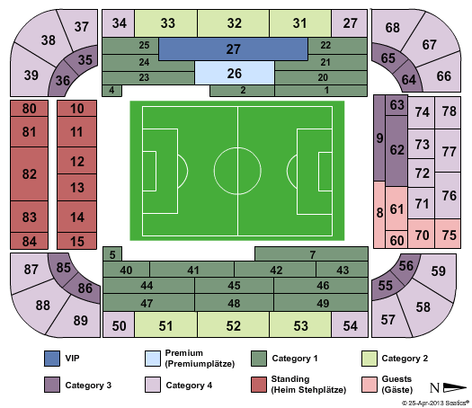 Borussia Dortmund Stadium Map