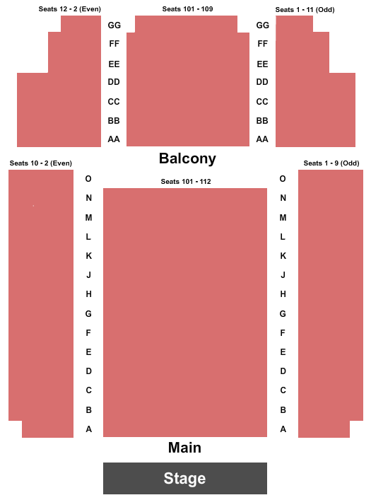 Westhampton Beach Performing Arts Center Seating Chart