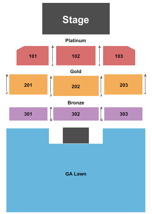 Westside Pavilion At Black Oak Casino Seating Chart & Maps Tuolumne