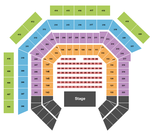 Westville Music Bowl Gov't Mule Seating Chart