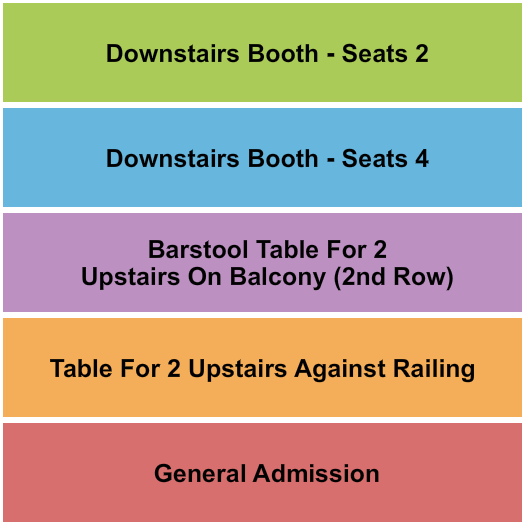 seating chart for Whisky A Go Go - GA/Booth/Barstool - eventticketscenter.com