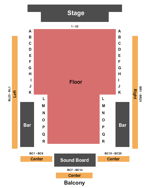White Eagle Hall Endstage Seating Chart