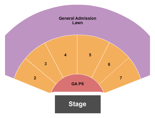 White Oak Amphitheatre At Greensboro Coliseum Complex Seating Chart
