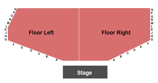 White Oak Music Hall - Downstairs Reserved Seating Seating Chart