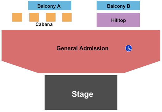 White Oak Music Hall - Lawn End Stage Seating Chart