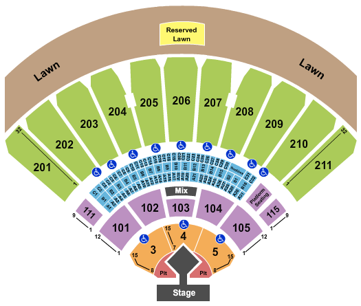 White River Amphitheatre Backstreet Boys Seating Chart