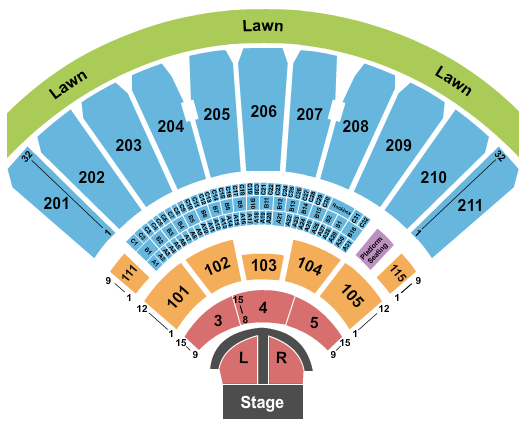 White River Amphitheatre Brad Paisley Seating Chart