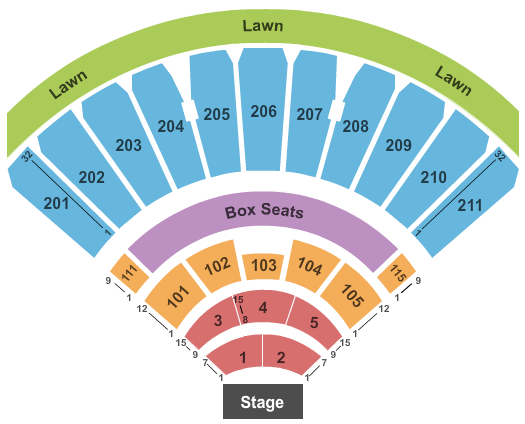 White River Amphitheatre Auburn Wa Seating Chart