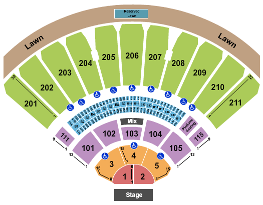 White River Amphitheatre seating chart event tickets center