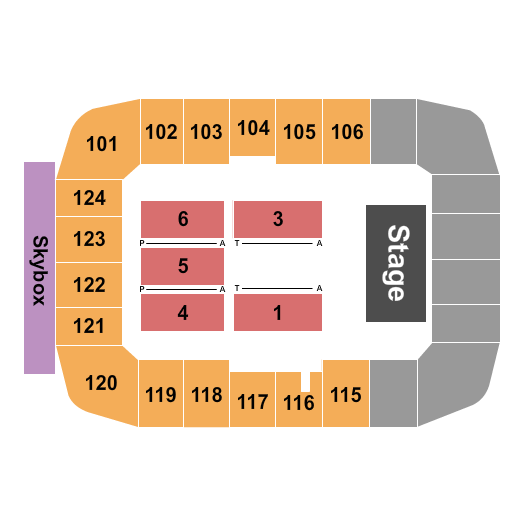 Whittemore Center Arena End Stage 2 Seating Chart