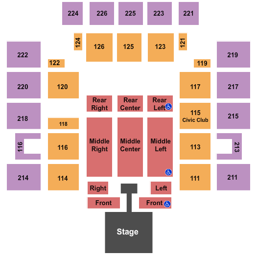 Wicomico Civic Center Casting Crowns Seating Chart