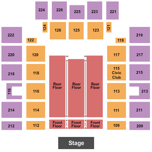 Wicomico Civic Center Seating Chart