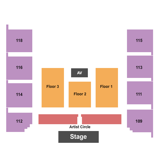 Wicomico Civic Center Endstage Artist Circle Seating Chart