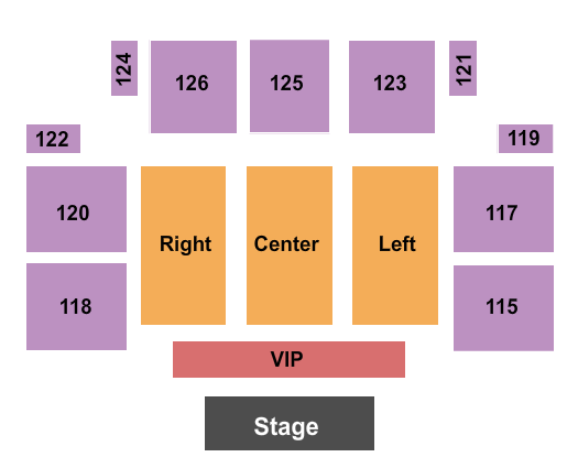 Wicomico Civic Center Endstage VIP Seating Chart