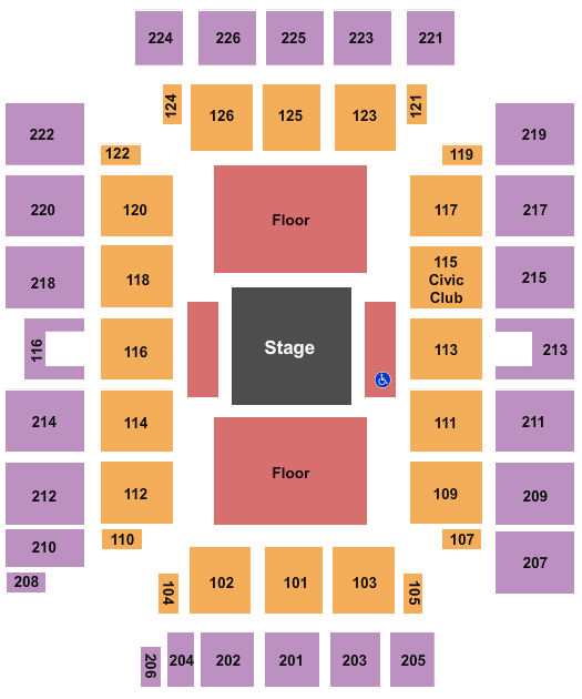 Wicomico Civic Center MMA Seating Chart