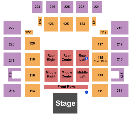 Wicomico Civic Center Mothers Day Celebration Seating Chart