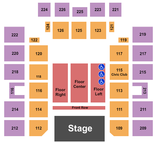 Wicomico Civic Center Sesame Street Live Seating Chart