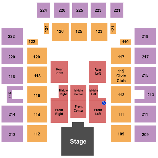 Wicomico Civic Center The Roadshow Seating Chart