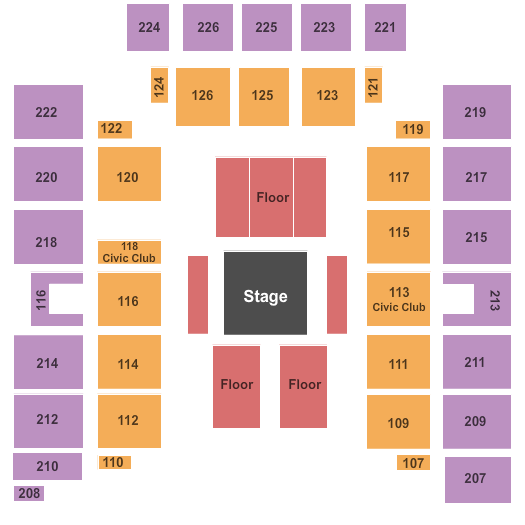 Wicomico Civic Center WWE Seating Chart