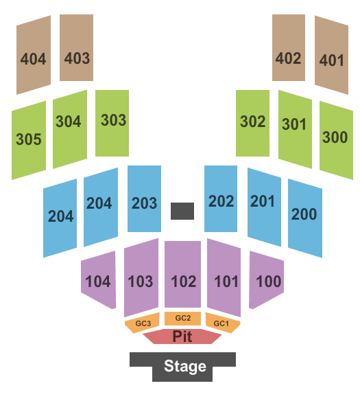 Wild Horse Pass Hotel & Casino Endstage Seating Chart