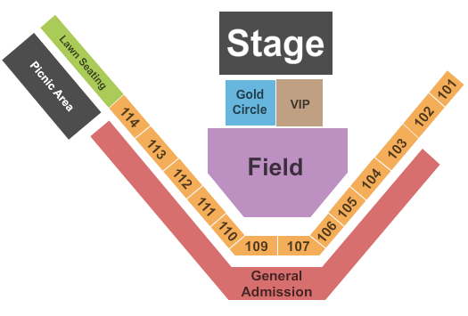 Wild Things Park Eli Young Band Seating Chart