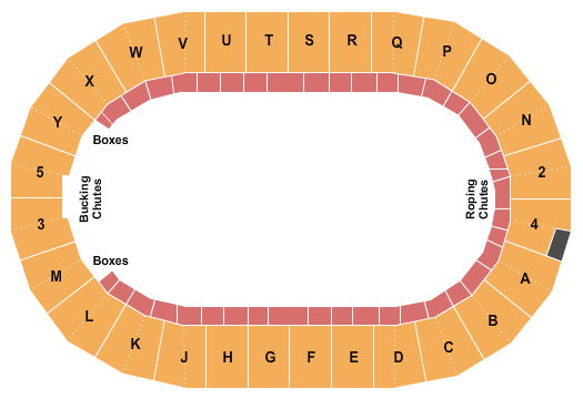 Will Rogers Coliseum Seating Chart Map