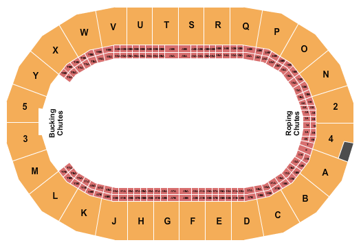 Will Rogers Coliseum Rodeo Seating Chart