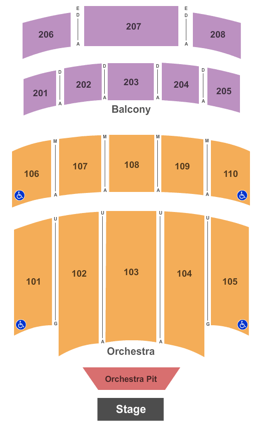 Willett Hall End Stage Seating Chart