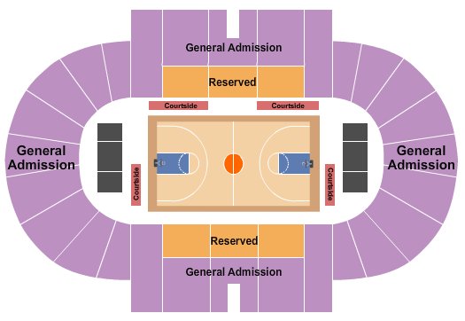 William P. Hytche Athletic Center Basketball Seating Chart