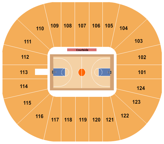 William R. Johnson Coliseum Basketball Seating Chart
