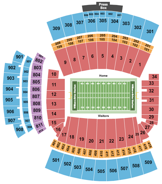 Williams-Brice Stadium Seating Chart - Columbia