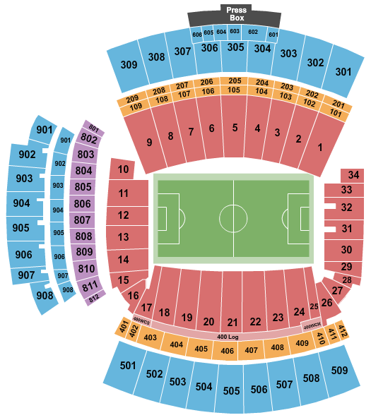 Williams-Brice Stadium Soccer Seating Chart