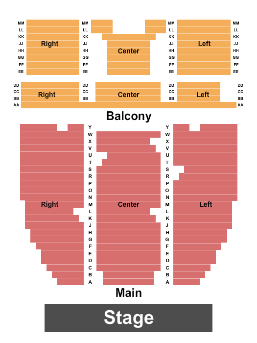 Willson Auditorium Endstage 2 Seating Chart