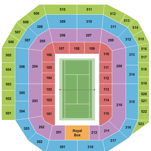 The All England Lawn Tennis & Croquet Club - Centre Court Tennis Seating Chart