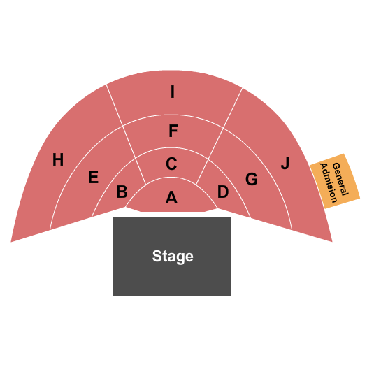 Wind Creek Casino And Hotel - Atmore Endstage W/ GA Seating Chart