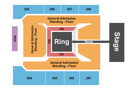 Wind Creek Event Center Fight Night Seating Chart